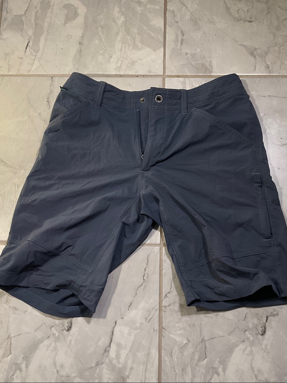 Kuhl Men's Renegade Pirate Blue Gray Cargo Shorts 32